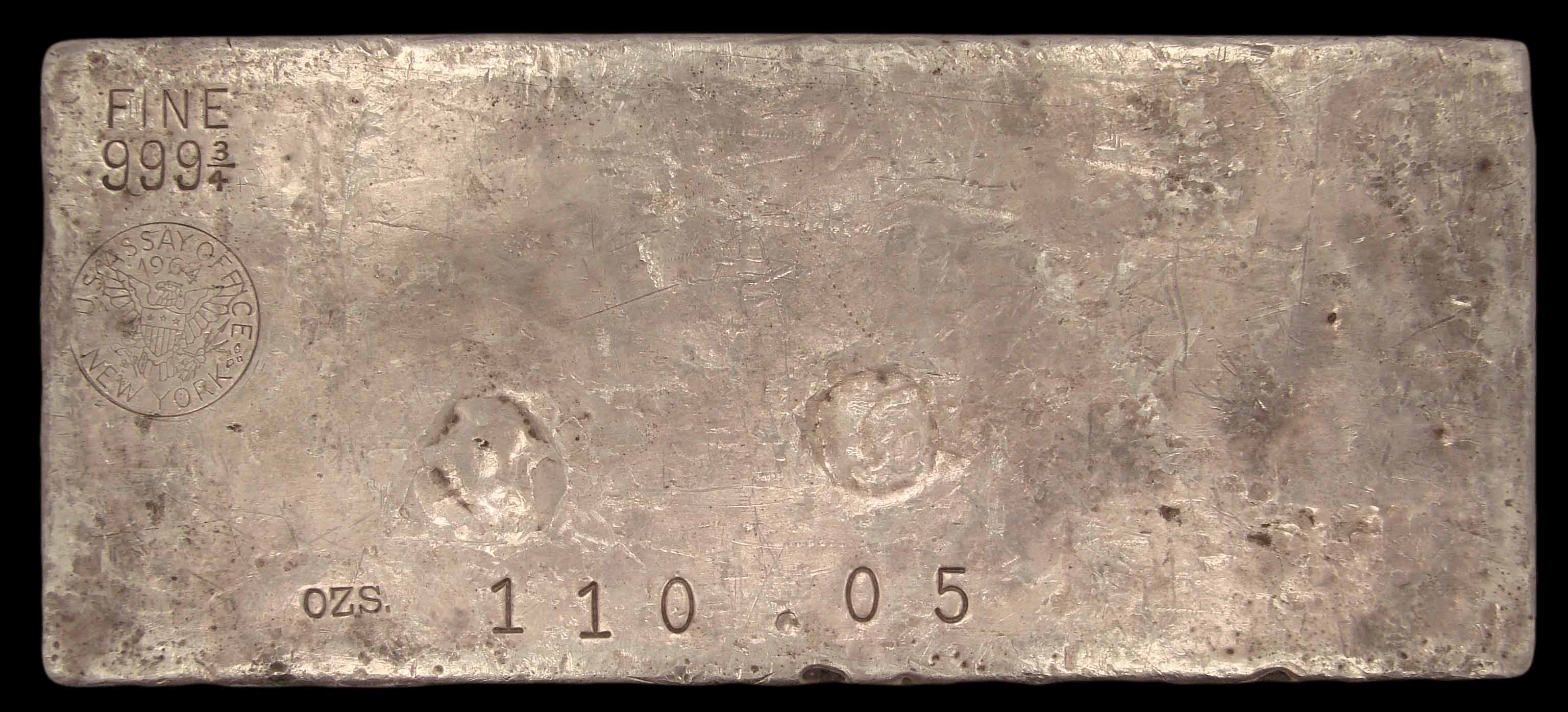 1964 New York Assay Office 110.05 ozs (o)